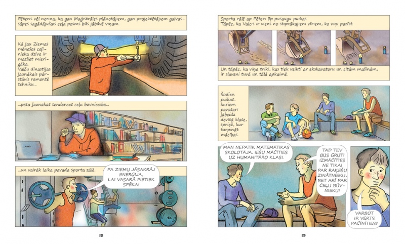 Komikss_Kā_trīs _draugi_ceļgrauzi _uzveica